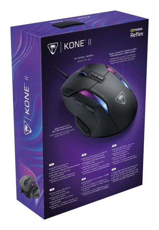 Turtle Beach Kone II myszka Gaming Po prawej stronie USB Typu-A Optyczny 26000 DPI