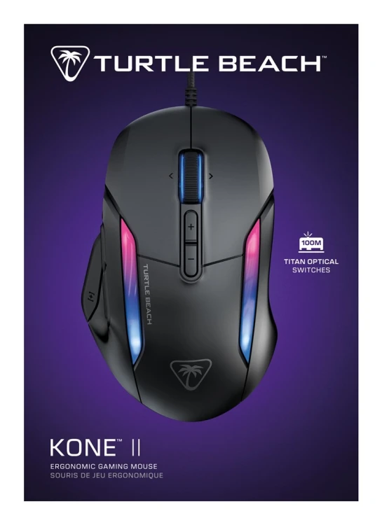 Turtle Beach Kone II myszka Gaming Po prawej stronie USB Typu-A Optyczny 26000 DPI
