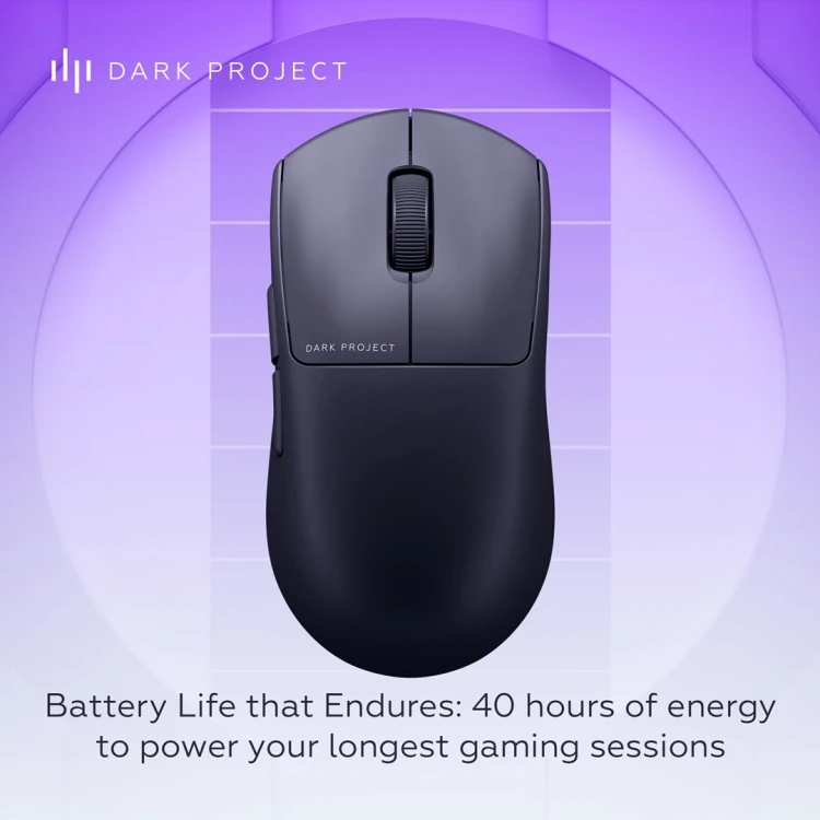 Dark Project DPP_Novus_BG myszka Gaming Oburęczny RF Wireless + USB Type-C Optyczny 26000 DPI