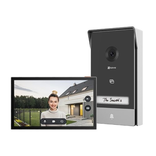 EZVIZ HP7 wideodomofon 17,8 cm (7") Czarny, Srebrny