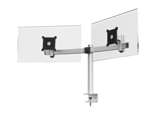Durable 508523 uchwyt / stojak do monitorów 68,6 cm (27") Biurko Srebrny