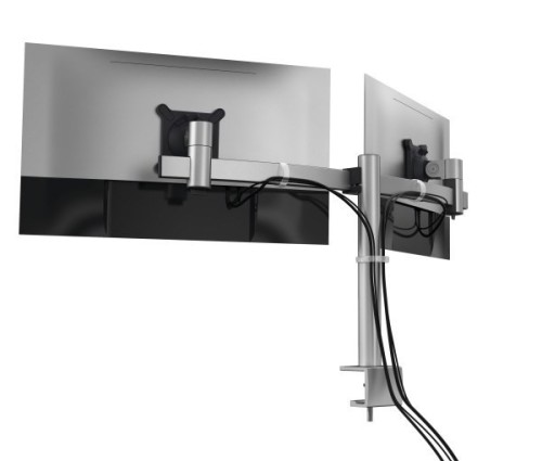 Durable 508523 uchwyt / stojak do monitorów 68,6 cm (27") Biurko Srebrny