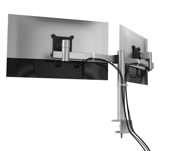 Durable 508523 uchwyt / stojak do monitorów 68,6 cm (27") Biurko Srebrny