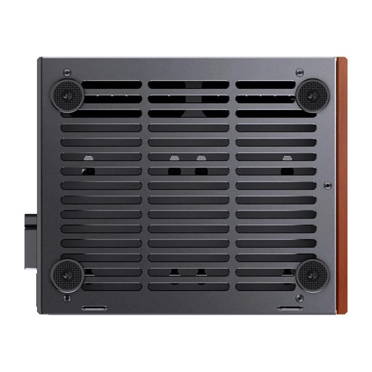 Obudowa Jonsbo T6, Mini-Tower, Mini-ITX, Tempered Glass, Holz - czarna