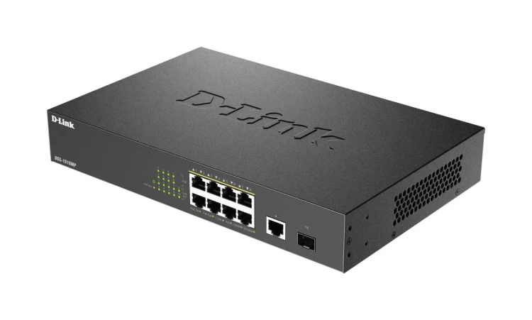 D-Link DGS 1010MP - Switch - niezarządzalny - 8 x PoE++ 1 - Switch - 1 Gbps