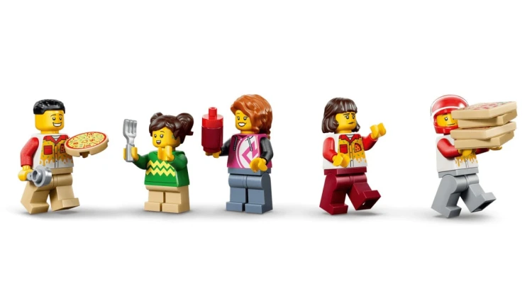 LEGO City 60496 - Dostawa pizzy z pojazdami
