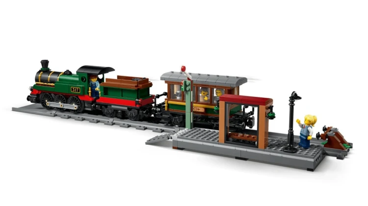 LEGO City 60511 - Retro pociąg z lokomotywą parową
