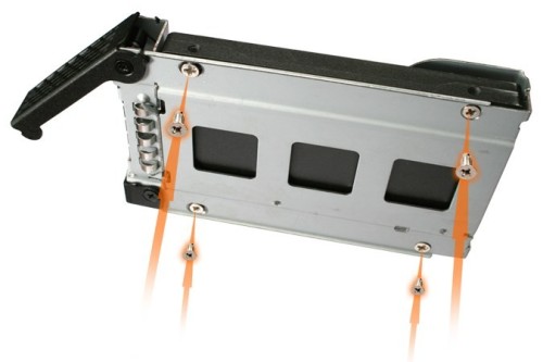 Płyta montażowa IcyDock 4x6,3cm SATAI-III/SAS w 1x5,25" HDD/SSD