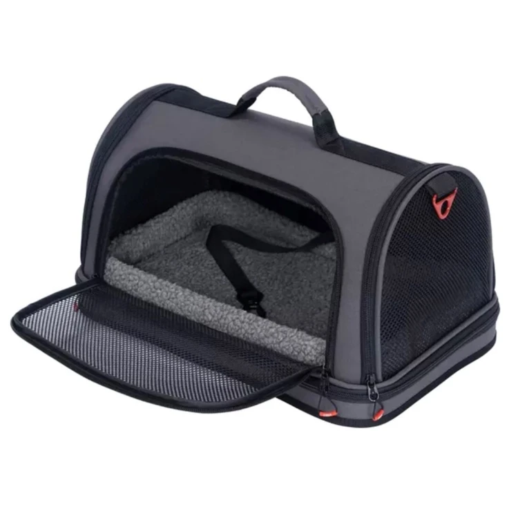 ZOLUX Torba transportowa dla psa i kota wzmocniona NOMAD M czarna 44,5×28×25