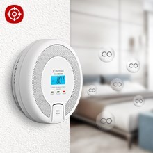 X-Sense CO03D-W detektor dymu Detektor tlenku węgla Interconnectable Bezprzewodowy