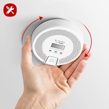 X-Sense CO03D-W detektor dymu Detektor tlenku węgla Interconnectable Bezprzewodowy