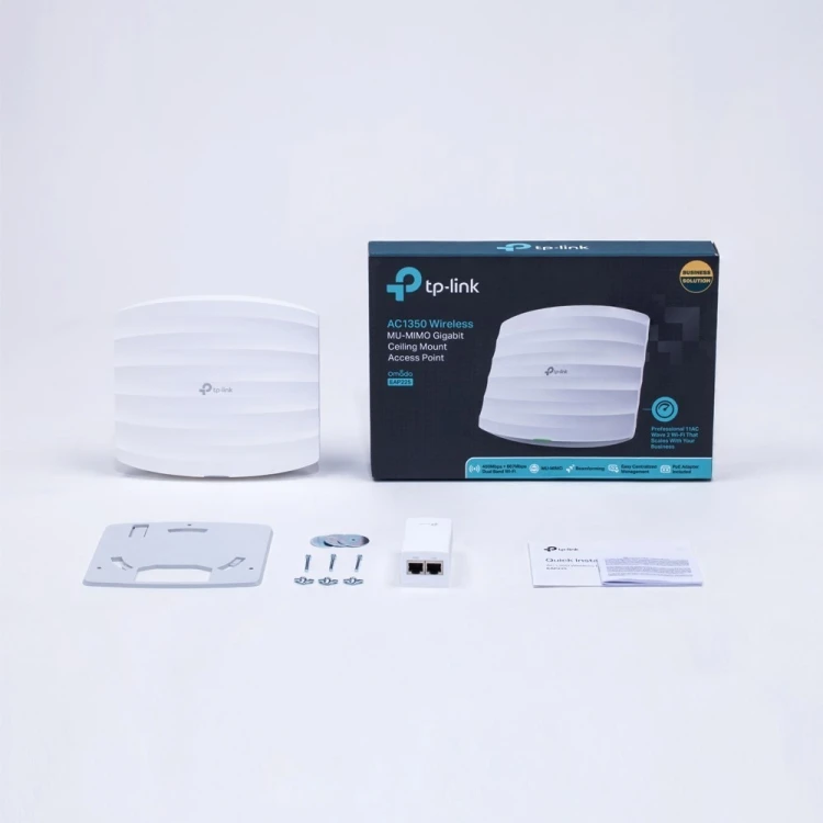 TP-Link Omada EAP225 punkt dostępowy WLAN 1350 Mbit/s Biały Obsługa PoE