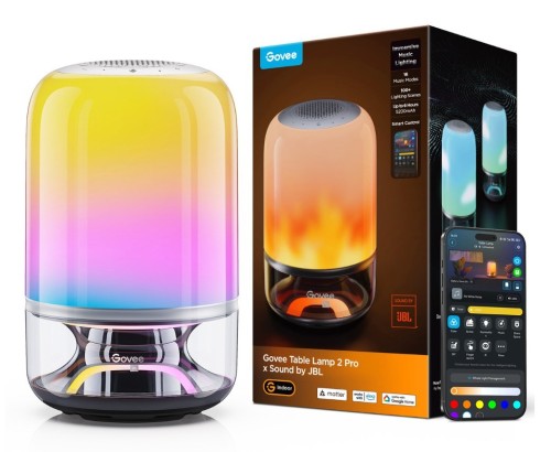 Govee Table Lamp 2 Pro x Sound by JBL Inteligentna lampa stołowa Wi-Fi/Bluetooth