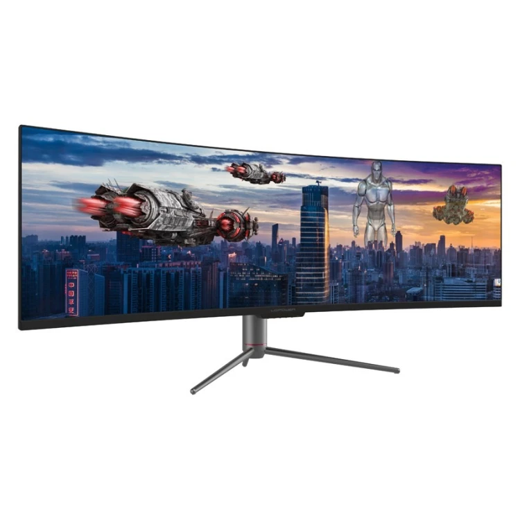 LC-Power LC-M49-DQHD-120-C-Q monitor komputerowy 124,5 cm (49") 5120 x 1440 px UltraWide Quad HD QLED Czarny
