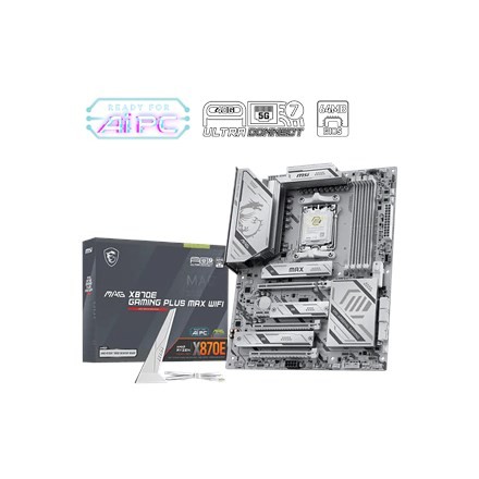 Płyta MSI MAG X870E GAMING PLUS MAX WIFI /AMD X870/DDR5/SATA3/M.2/USB4/WiFi/BT/PCIe5.0/AM5/ATX