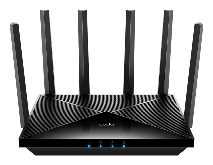 Cudy WR11000 router bezprzewodowy 2.5 Gigabit Ethernet Trójpasmowy (2,4 GHz / 5 GHz / 6 GHz) Czarny