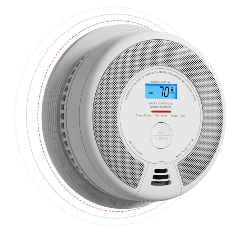 X-Sense SC07-W detektor dymu Detektor tlenku węgla Interconnectable Bezprzewodowy