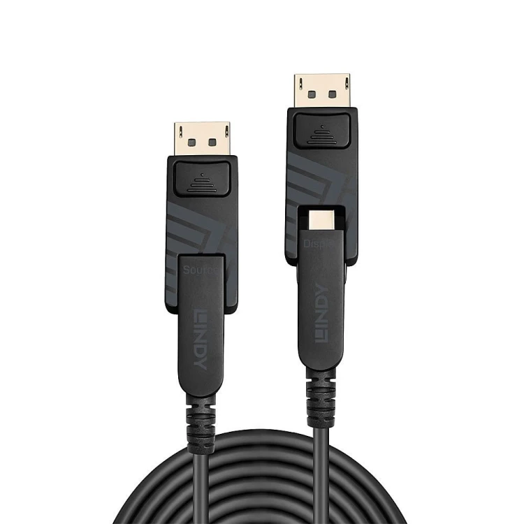 50-metrowy hybrydowy kabel światłowodowy DisplayPort 1.4
