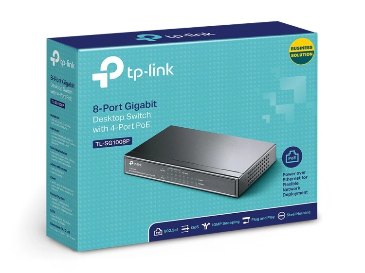 Switch TP-LINK TL-SG1008P (8x 10/100/1000Mbps)