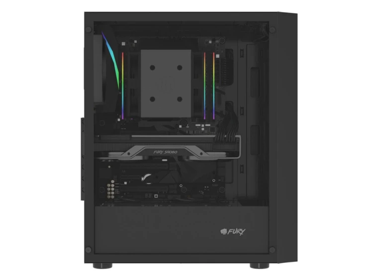 FURY OBUDOWA SHOBO SH8F MIDI TOWER Z OKNEM CZARNA