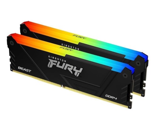 Kingston Technology FURY Beast 64GB 3200MT/s DDR4 CL16 DIMM (Zestaw 2) RGB