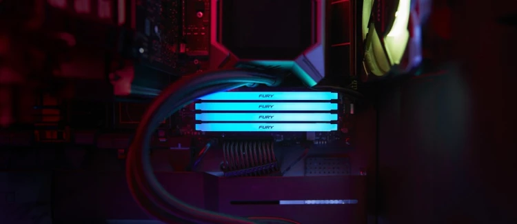 Kingston Technology FURY Beast 64GB 3200MT/s DDR4 CL16 DIMM (Zestaw 2) RGB
