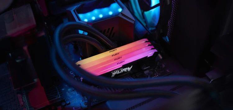 Kingston Technology FURY Beast 64GB 3200MT/s DDR4 CL16 DIMM (Zestaw 2) RGB