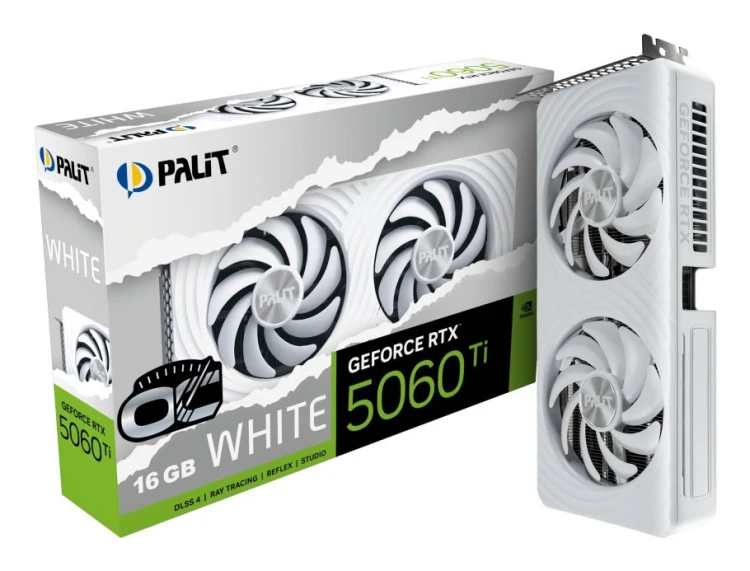Palit GeForce RTX 5060 Ti White OC NVIDIA 16 GB GDDR7