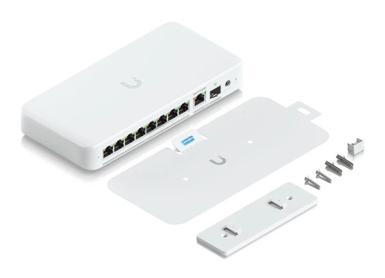 Switch Ubiquiti USW-Flex-2.5G-8-PoE | 8x 2.5GbE RJ45, 1x 10GbE SFP+, 196W