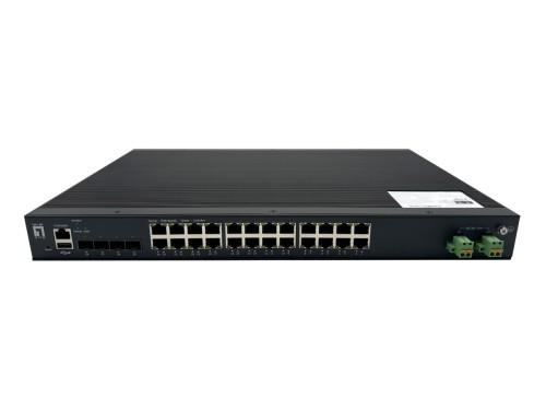 LevelOne IXP-2871 przełącznik sieciowy Zarządzany L2+ Gigabit Ethernet (10/100/1000) Obsługa PoE Czarny