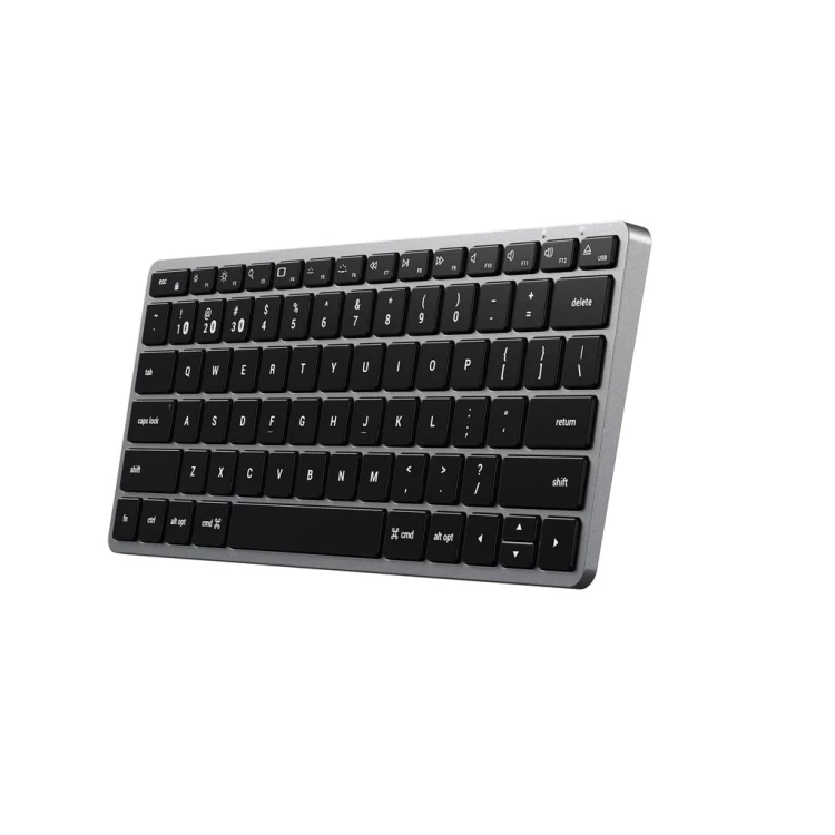 Klawiatura Satechi Slim X1 - klawiatura Bluetooth do trzech urządzeń USB-C US (space gray)