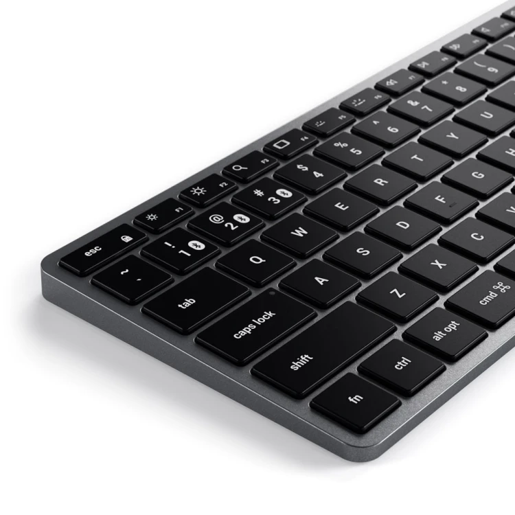 Klawiatura Satechi Slim X1 - klawiatura Bluetooth do trzech urządzeń USB-C US (space gray)