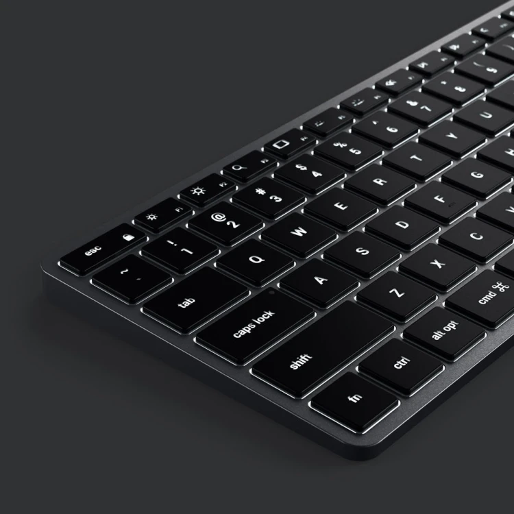 Satechi Slim X2 Bluetooth Backlit Keyboard - bezprzewodowa klawiatura z układem numerycznym (space gray) US