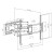 MACLEAN UCHWYT DO TV EKONOMICZNY 60-120" 120KG VESA 900X600 MC-482