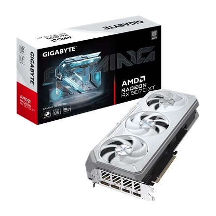 GIGABYTE Radeon RX 9070 XT GAMING OC ICE 16G AMD 16 GB GDDR6