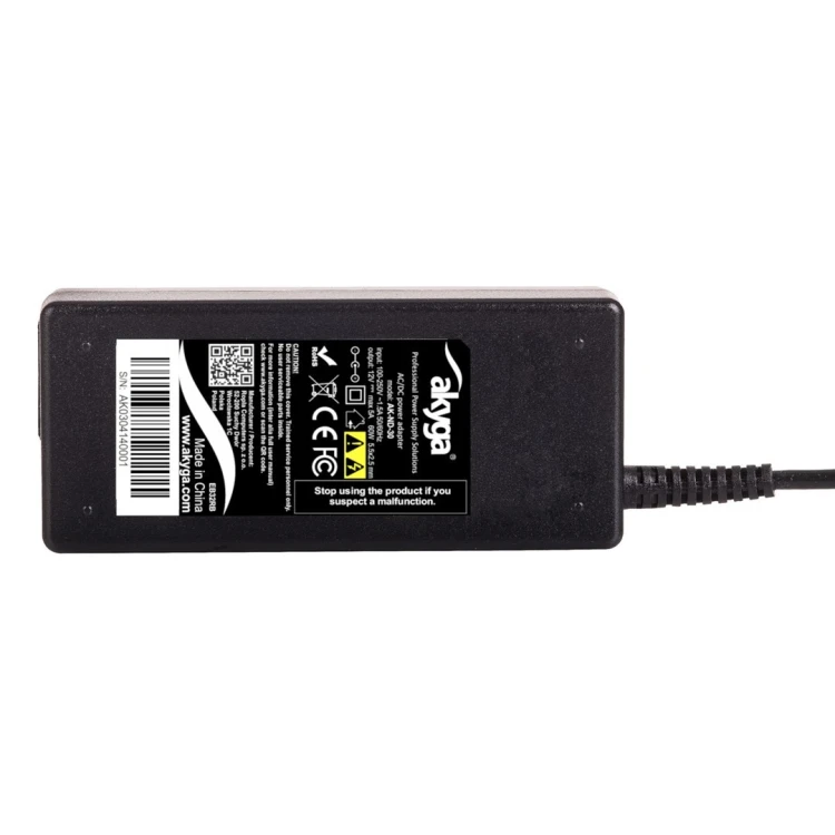 Akyga AK-ND-30 adapter zasilający/ inwentor Wewnętrzna 60 W Czarny
