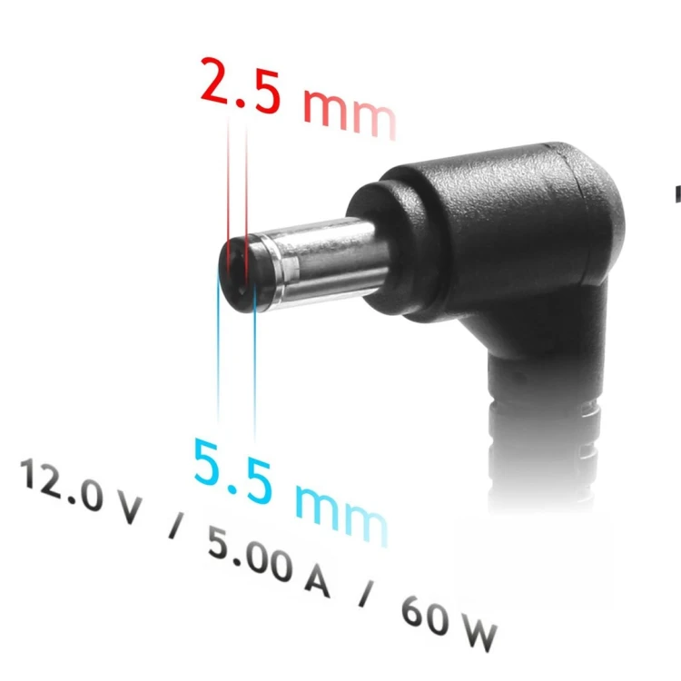 Akyga AK-ND-30 adapter zasilający/ inwentor Wewnętrzna 60 W Czarny