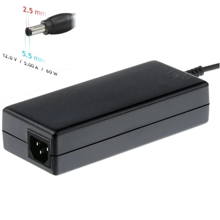 Akyga AK-ND-30 adapter zasilający/ inwentor Wewnętrzna 60 W Czarny