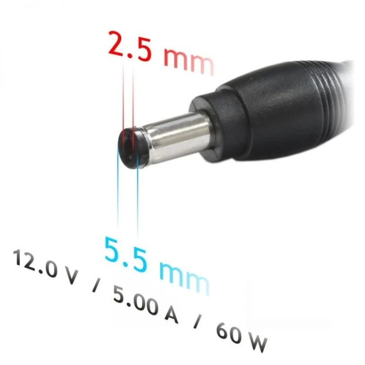 Akyga AK-ND-30 adapter zasilający/ inwentor Wewnętrzna 60 W Czarny