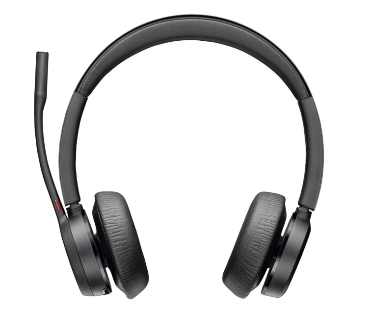 POLY Stereofoniczny zestaw słuchawkowy USB A Voyager 4320 + przejściówka BT700 USB-A + podstawka ładująca