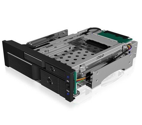 ICY BOX IB-173SSK 13,3 cm (5.25") Taca napędu pamięci masowej Czarny