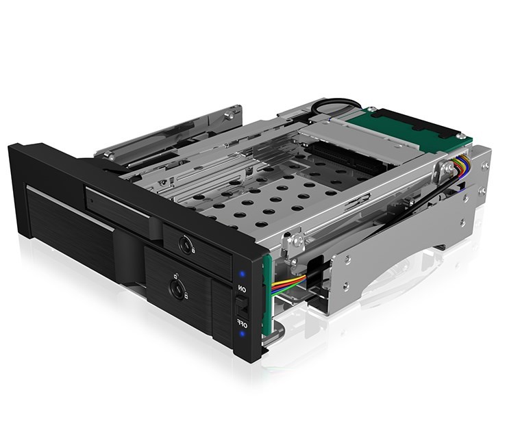 ICY BOX IB-173SSK 13,3 cm (5.25") Taca napędu pamięci masowej Czarny