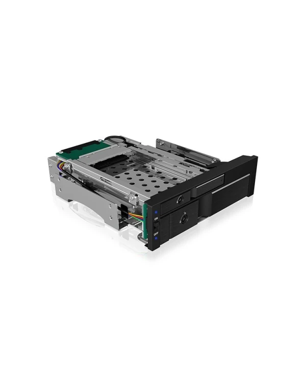 ICY BOX IB-173SSK 13,3 cm (5.25") Taca napędu pamięci masowej Czarny
