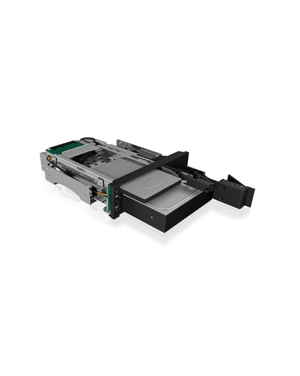 ICY BOX IB-173SSK 13,3 cm (5.25") Taca napędu pamięci masowej Czarny