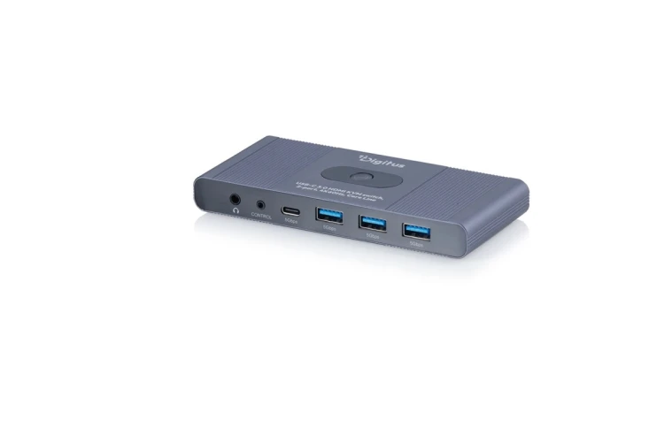 Digitus DS-12855 przełącznik KVM Szary