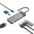 GREEN CELL HUB USB-C ADAPTER GC CONNECT 7W1 (3XUSB 3.1, HDMI 4K 60HZ, USB-C PD 85W, MICROSD/SD)