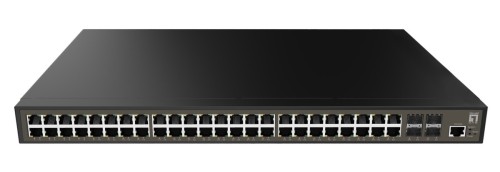 Przełącznik zarządzalny LevelOne GB/L2+ 52-portowy 19" 2,5 Gb/s