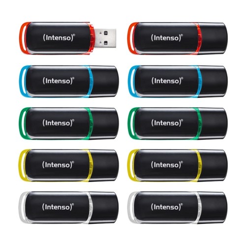 Intenso 3511551 pamięć USB 4 GB USB Typu-A 2.0 Czarny, Czerwony, Zielony, Przezroczysty, Żółty, Niebieski