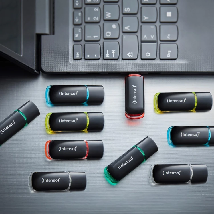 Intenso 3511551 pamięć USB 4 GB USB Typu-A 2.0 Czarny, Czerwony, Zielony, Przezroczysty, Żółty, Niebieski