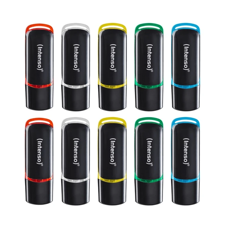 Intenso 3511551 pamięć USB 4 GB USB Typu-A 2.0 Czarny, Czerwony, Zielony, Przezroczysty, Żółty, Niebieski